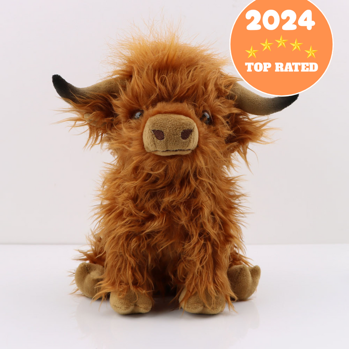 Farm Buddies - Highland Cow Stuffed Animal | Soft Toy for Kids | Eco-Friendly Plush