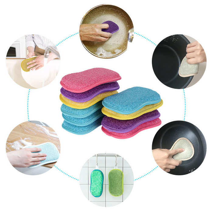 Reusable Non-Scratch Scrubbing Sponges