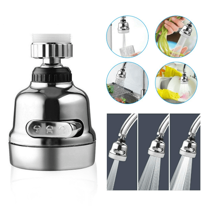 Rotatable Faucet Sprayer Head