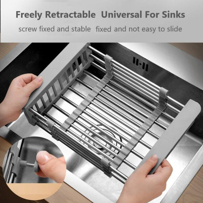 Expandable Stainless Steel Drain Rack