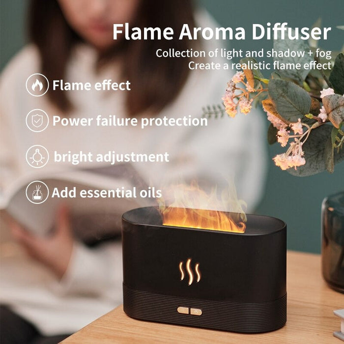 Air Purifier-Flame Aromatic Scent Diffuser