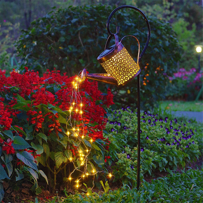 Solar Garden Watering Can Lights