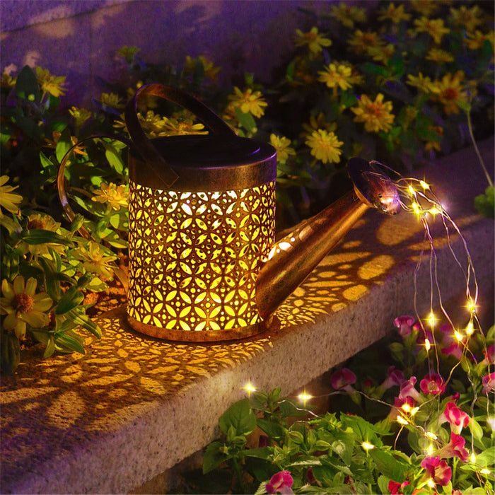 Solar Garden Watering Can Lights