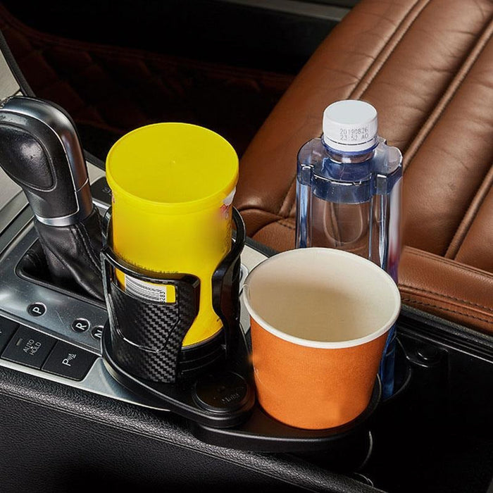 360 Degrees Rotatable 2 in 1 Car Water Cup Holder