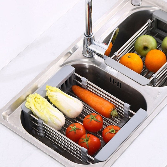 Expandable Stainless Steel Drain Rack