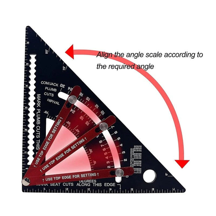 Aluminum Alloy Triangle Ruler