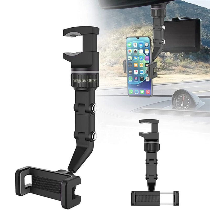 Multifunctional Rearview Mirror Phone Holder