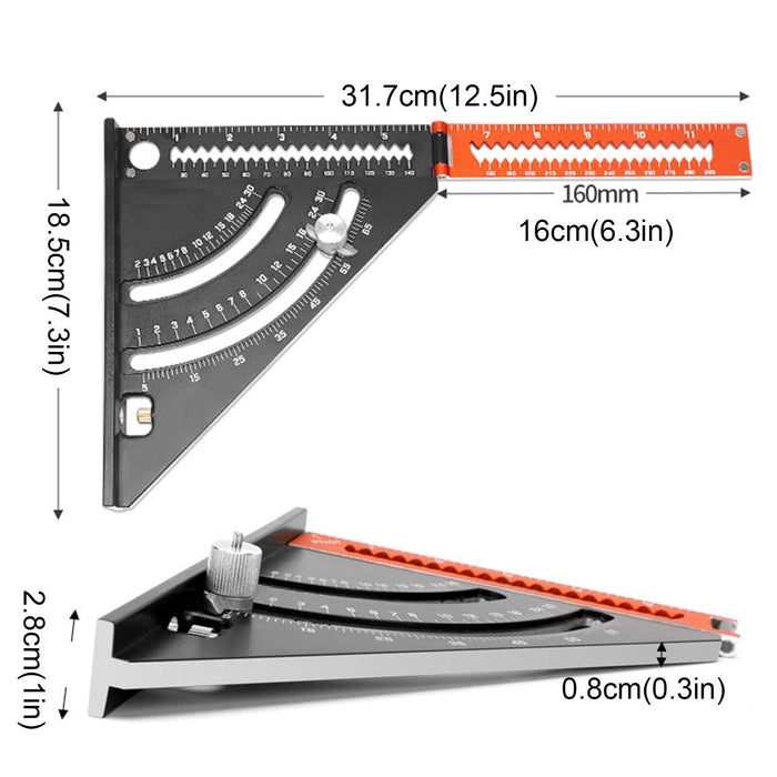 Aluminum Alloy Triangle Ruler